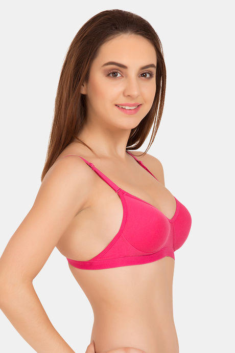 Tweens Padded Non-Wired Full Coverage T-Shirt Bra - Dark Pink — image 3